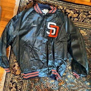 Vintage 80s San Diego Padres Satin Baseball jacket